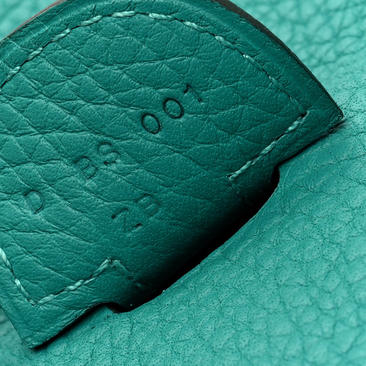 Hermes Taurillon Clemence Evelyne III GM Vert Verone 7 of 10