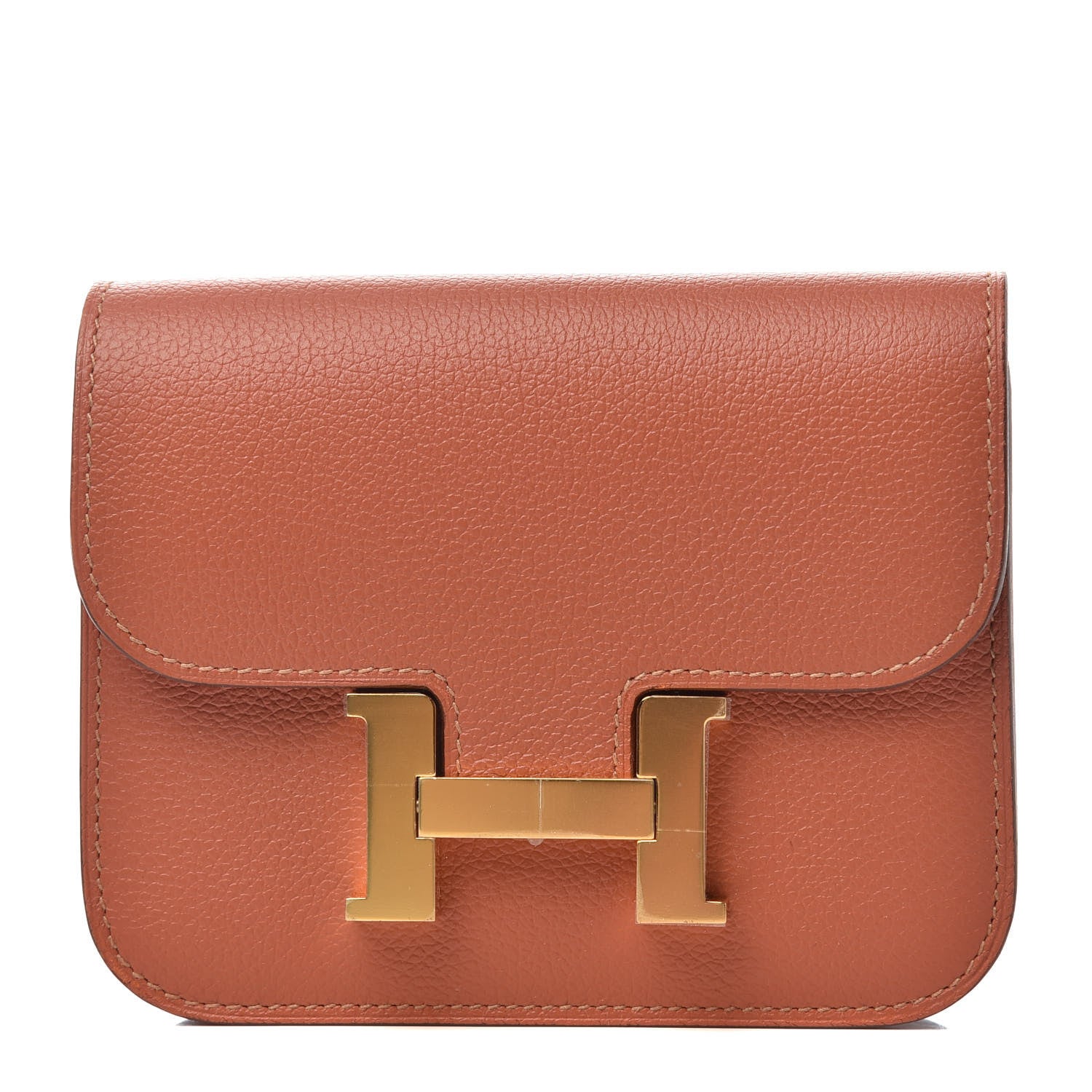 Hermes Evercolor Bi-Color Constance Slim Wallet Blush Bleu Frida 1 of 7