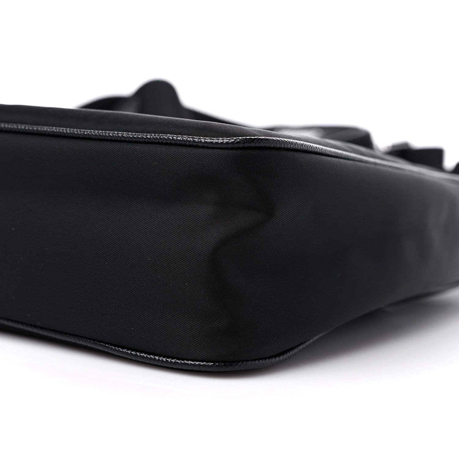 Prada Re-Nylon Saffiano Pocket Zippered Shoulder Bag Black 8 of 8