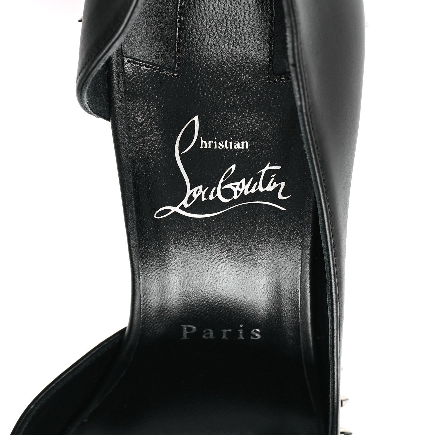 Christian Louboutin Calfskin Vidura 85 Pumps 38.5 Black 8 of 9