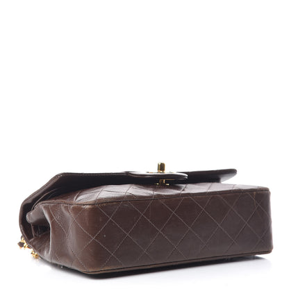 Chanel Lambskin Quilted Small Double Flap Brown 5 of 14