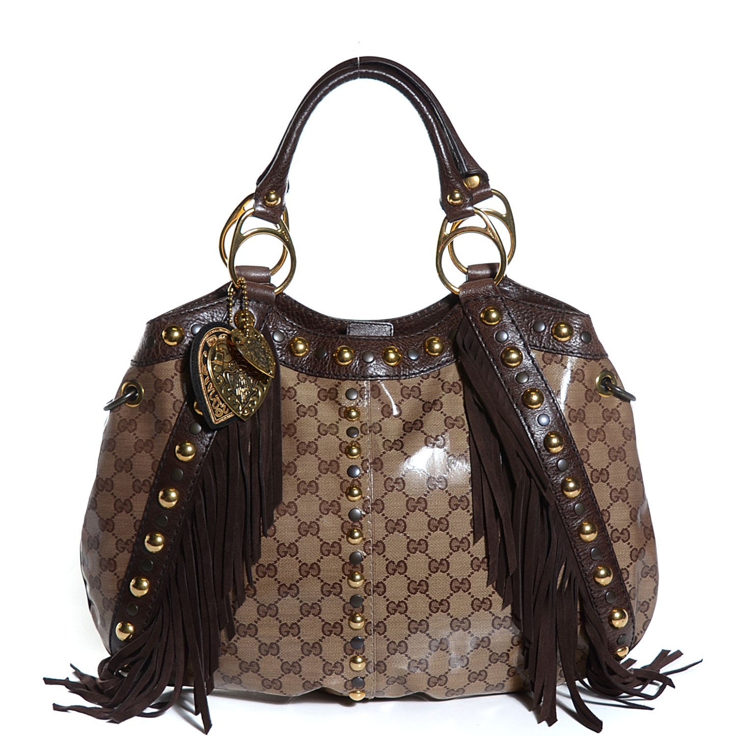 Crystal Monogram Babouska Shoulder Bag Brown