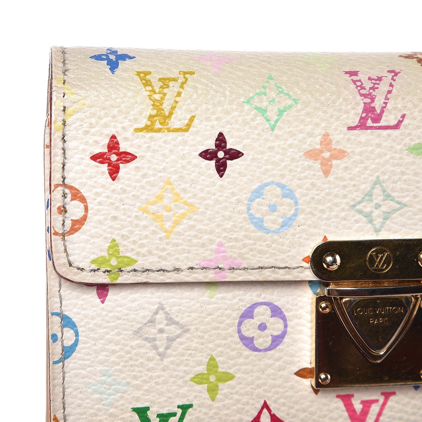 Monogram Multicolor Koala Wallet White