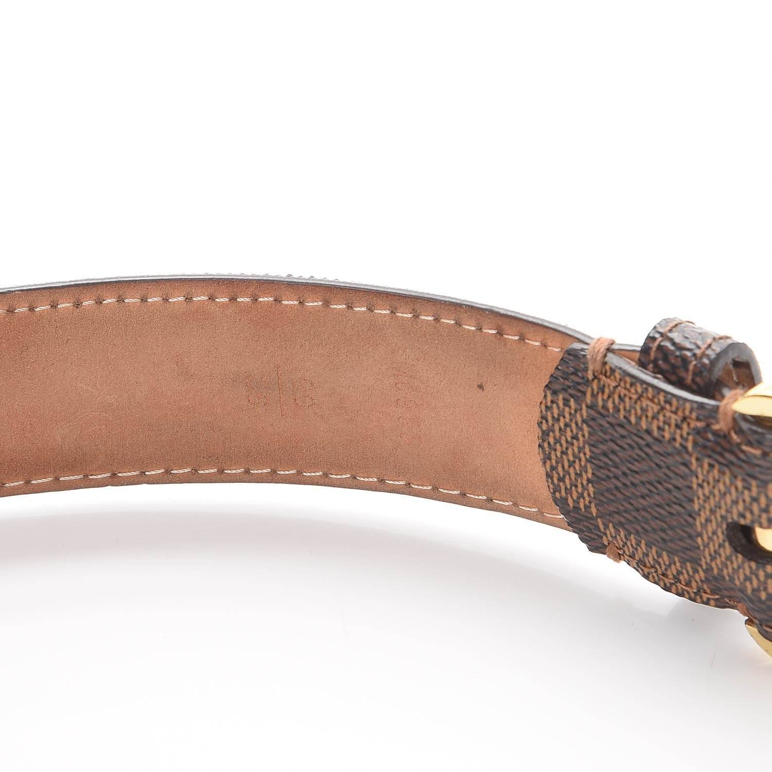 Louis Vuitton Damier Ebene 30mm Ellipse Belt 90 36 6 of 12