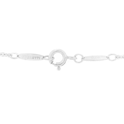 Tiffany Sterling Silver 22mm Elsa Peretti Open Heart Pendant Necklace 5 of 6