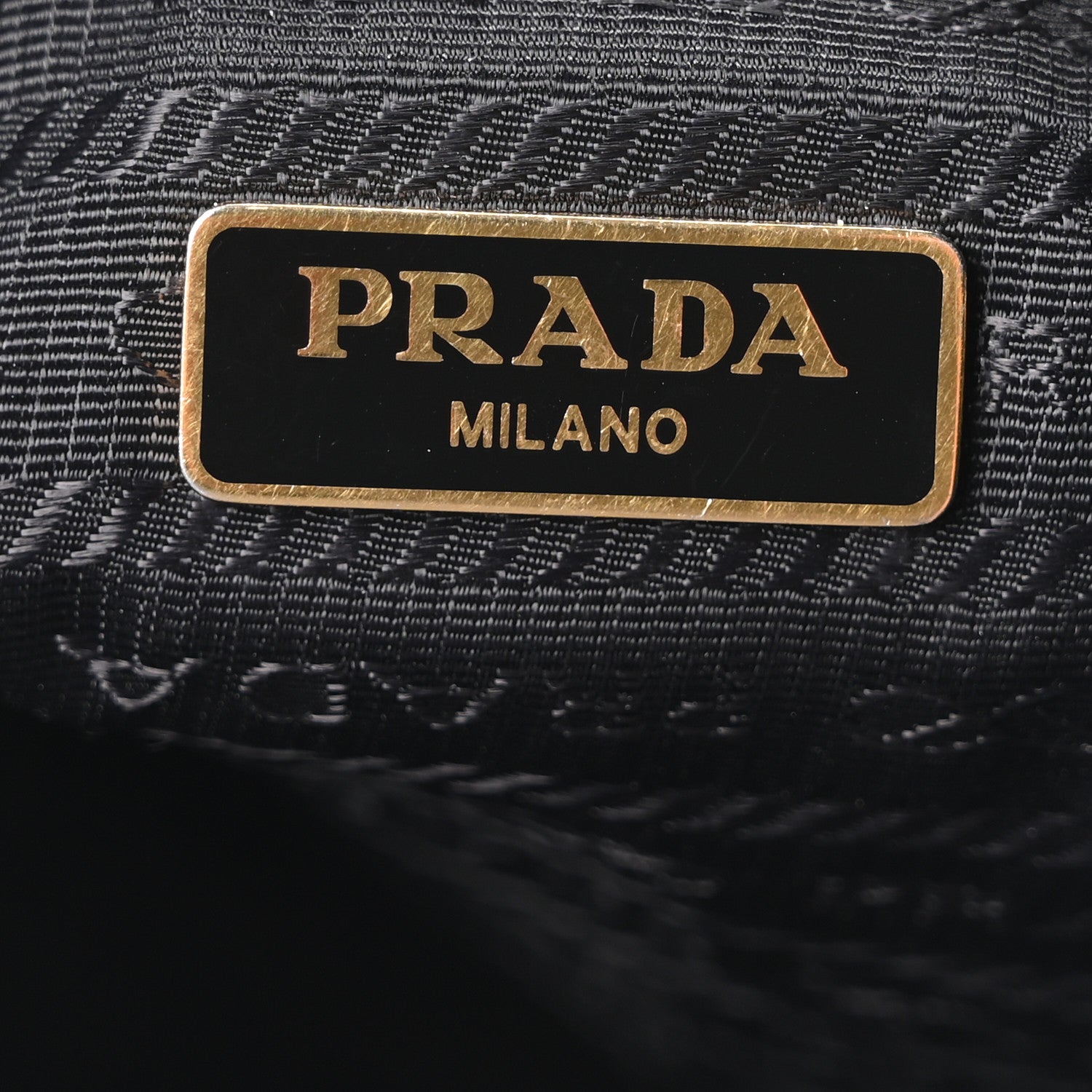 Prada Saffiano Tessuto Nylon Mini Bucket Crossbody Bag Black 6 of 10