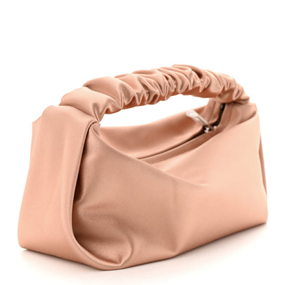 Alexander Wang Satin Mini Scrunchie Bag Sand Stone 3 of 9