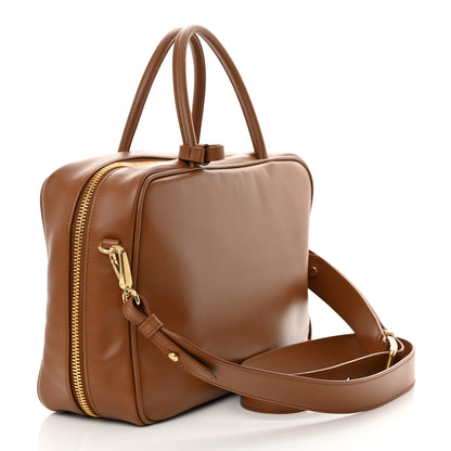 Miu Miu Soft Calf Softy Large Beau Top Handle Bag Cognac 3 of 9