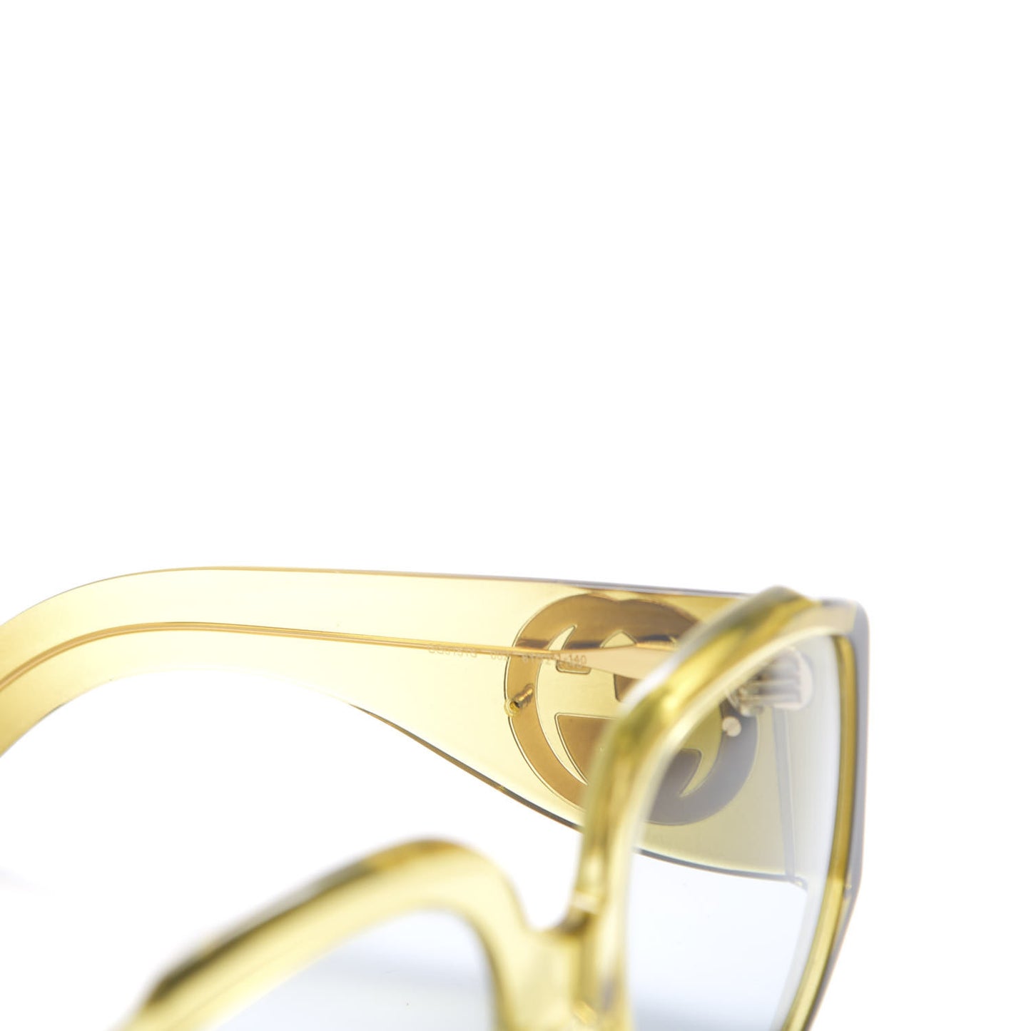 Acetate Oversized Interlocking G Sunglasses GG0151S Yellow