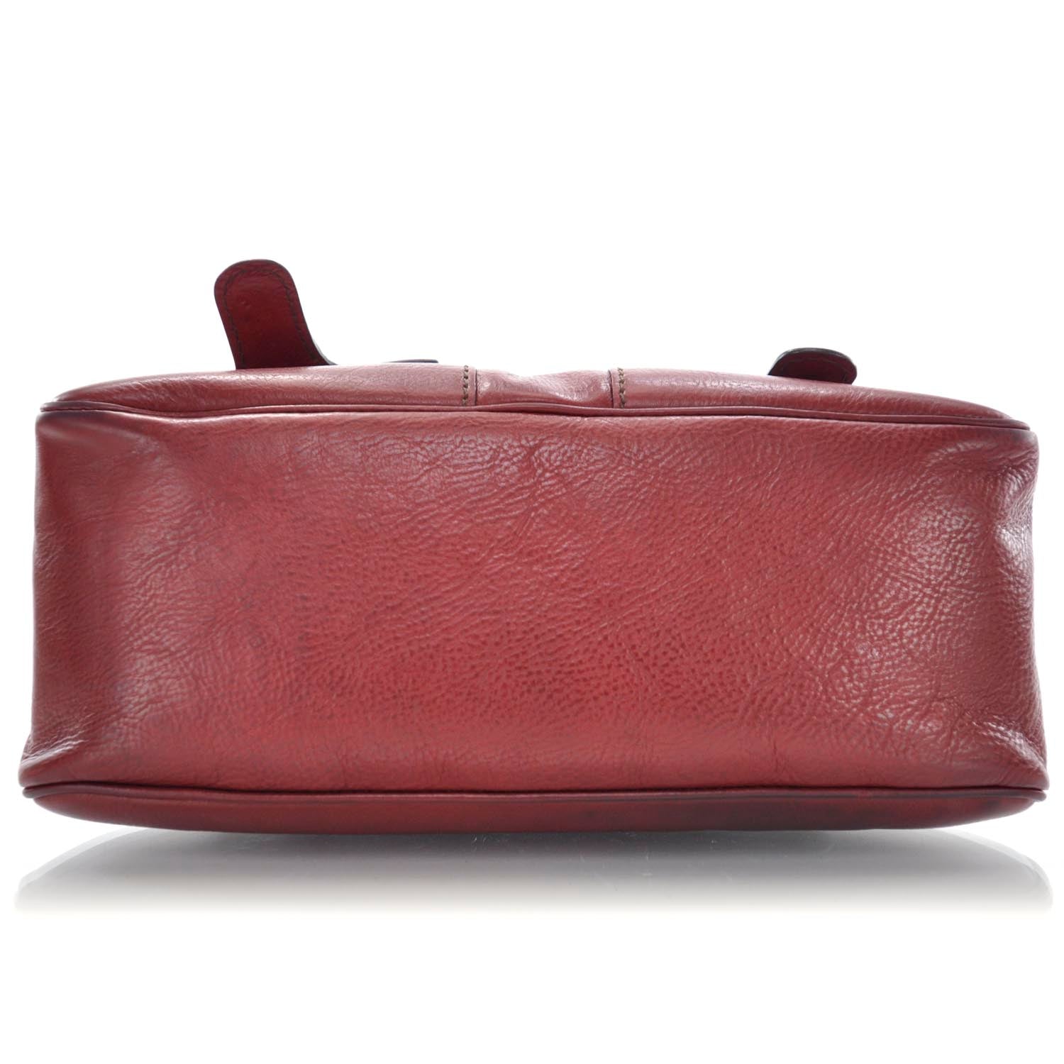 Valentino Garavani Leather Large Histoire Red 6 of 10