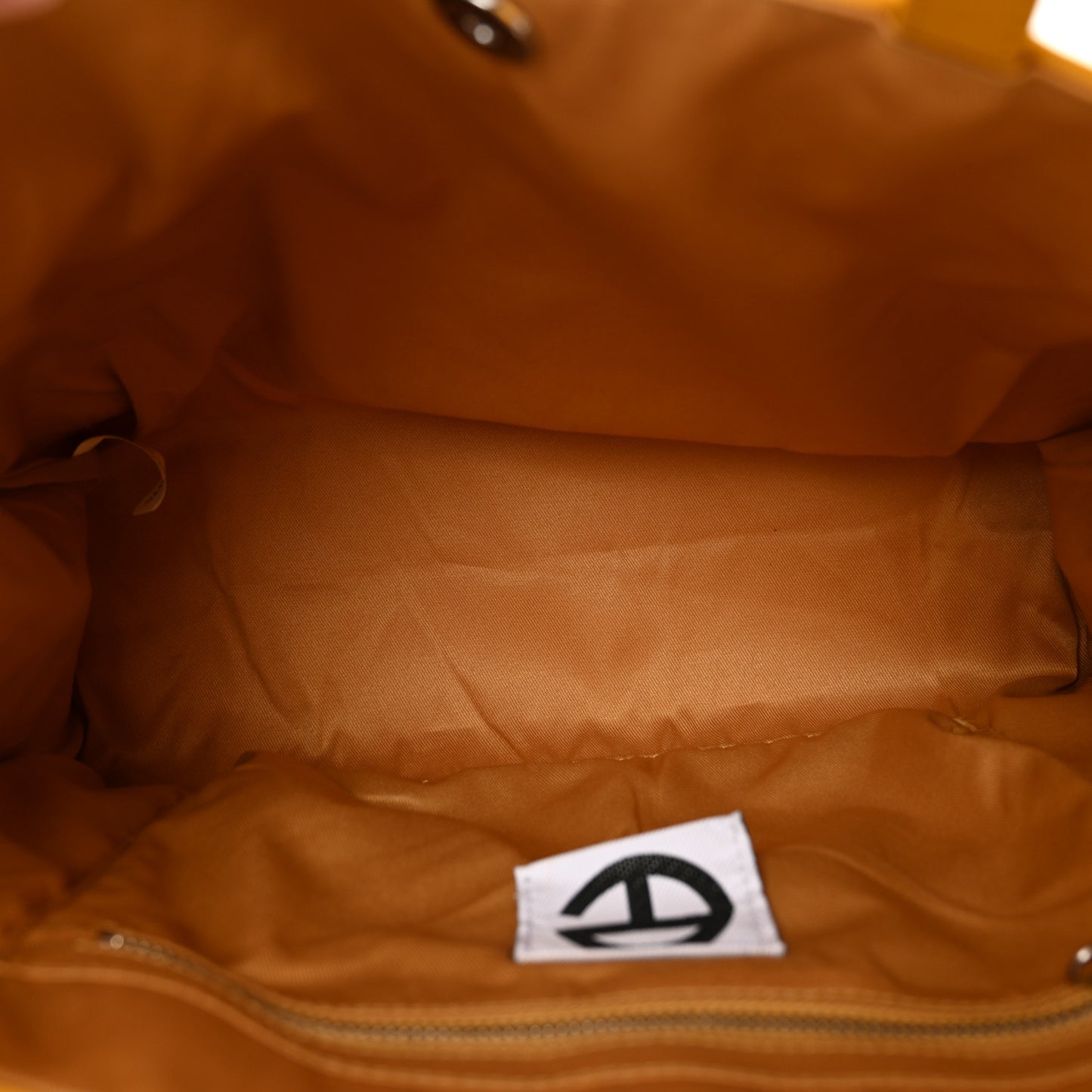 Vegan Leather Medium Shopping Bag Yellow