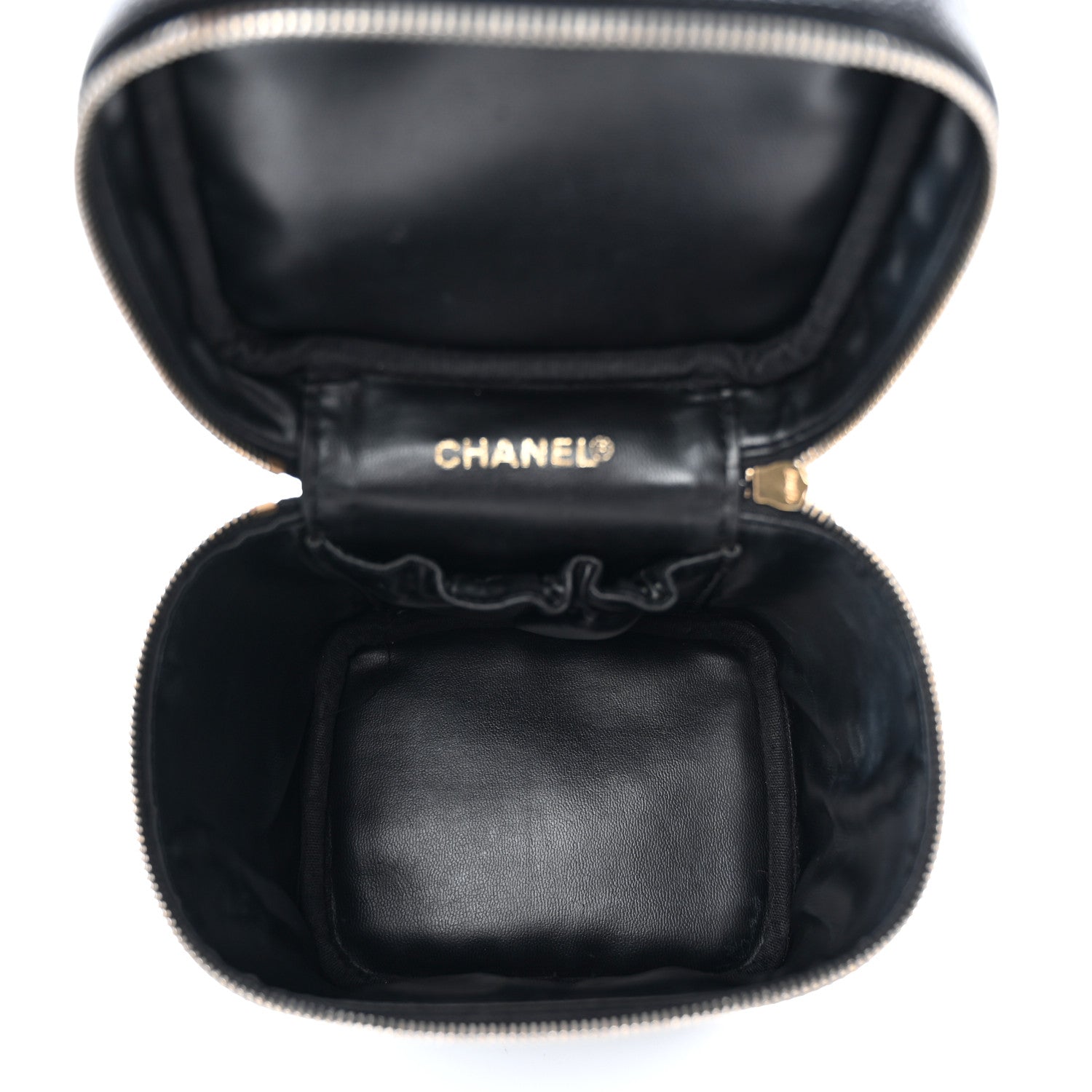Chanel Caviar Vanity Cosmetic Case Black 5 of 11