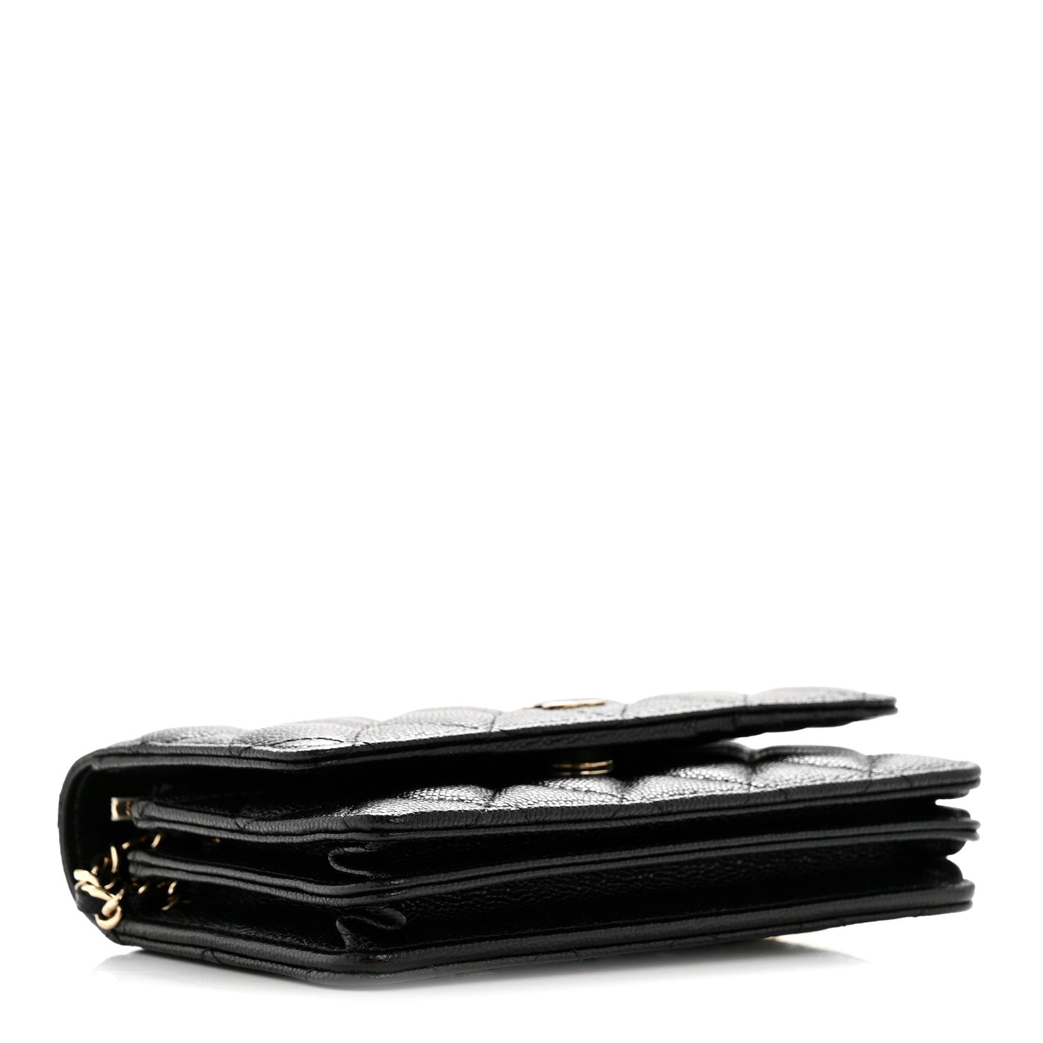 Chanel Caviar Quilted Mini Wallet On Chain WOC Black 4 of 11