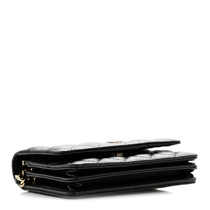 Chanel Caviar Quilted Mini Wallet On Chain WOC Black 4 of 11