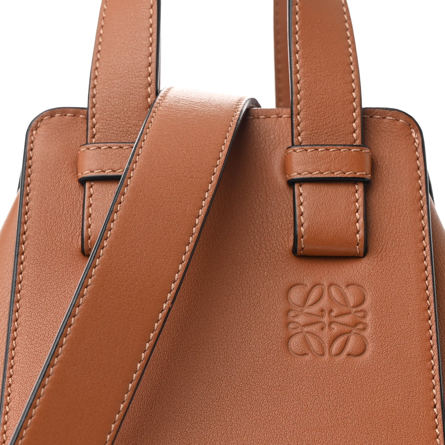 Calfskin Small Hammock Shoulder Bag Tan