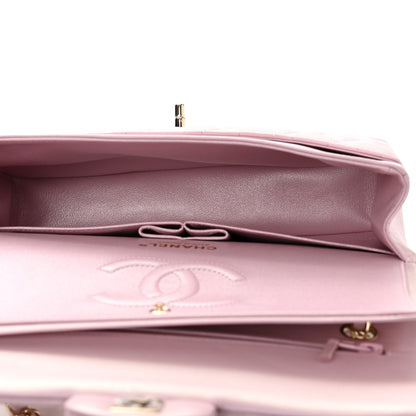 Chanel Iridescent Calfskin Quilted Medium Double Flap Light Pink 5 of 11