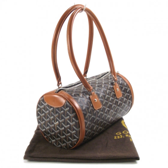 Goyard Goyardine Amakios PM Bowler Black Chevron 3 of 9
