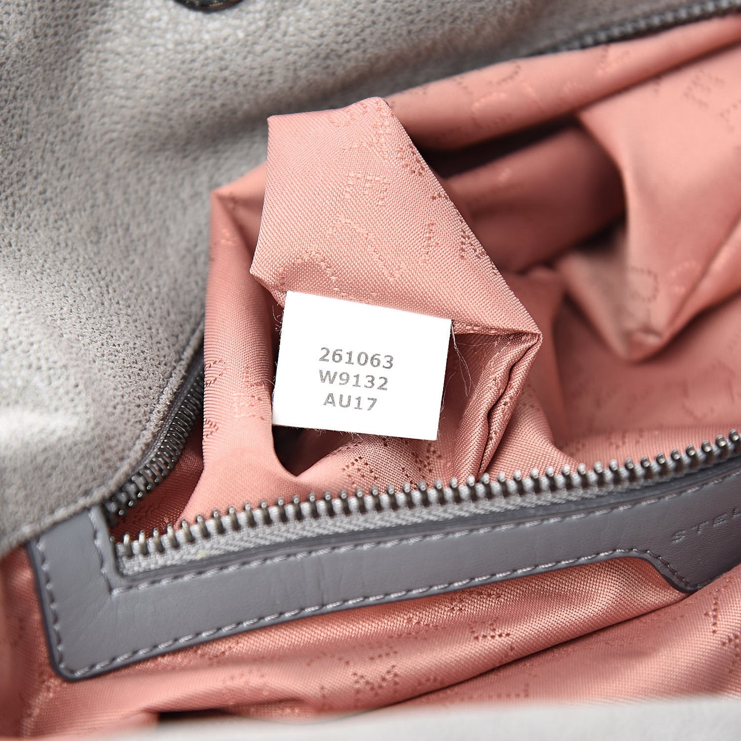 Shaggy Deer Small Falabella Tote Light Grey