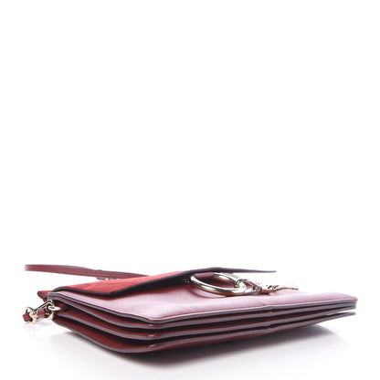 Chloe Calfskin Suede Medium Faye Shoulder Bag Plum Purple 4 of 11