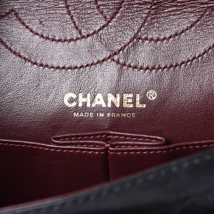 Chanel Distressed Patent Quilted 2.55 Reissue 226 Flap Black 7 of 11