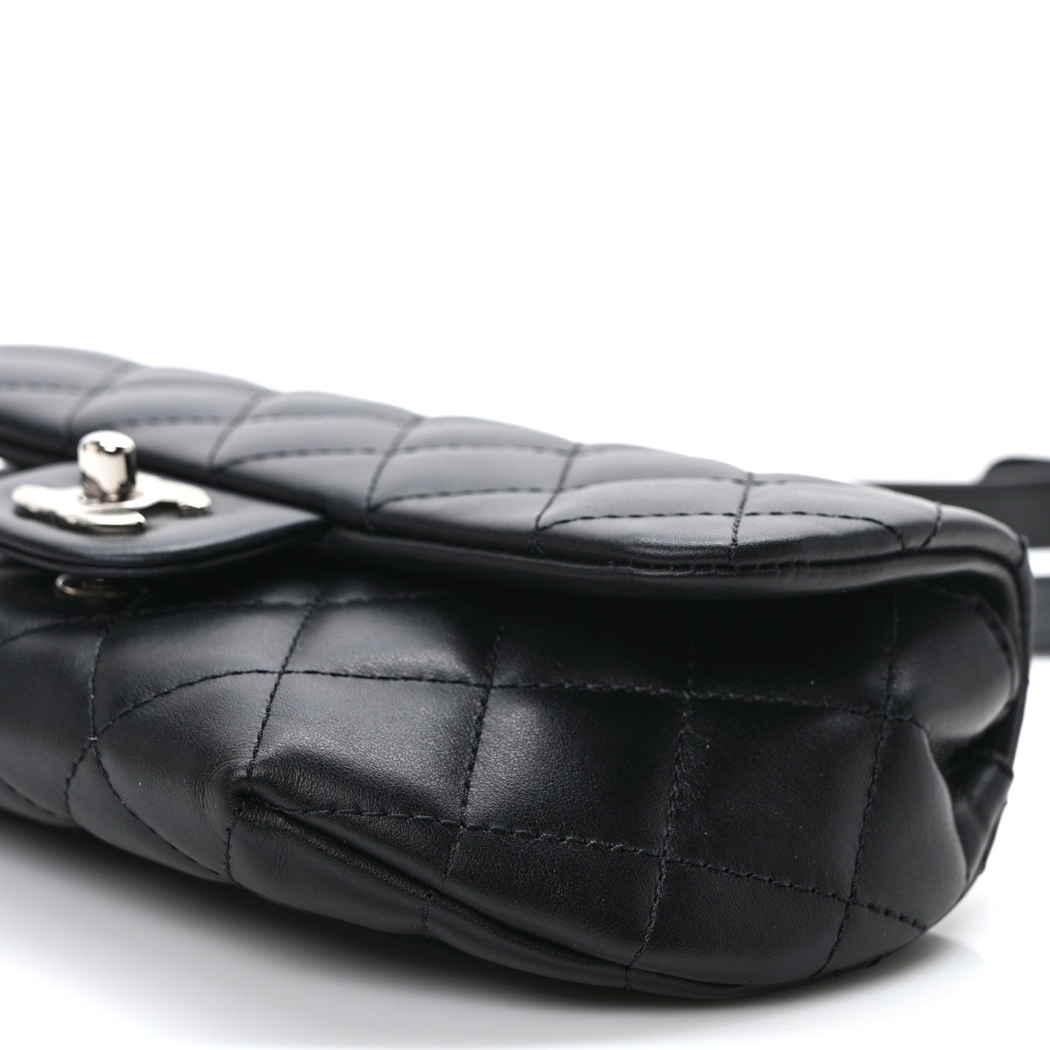 Chanel Calfskin Quilted CC Uniform Flap Belt Bag Black 9 of 9