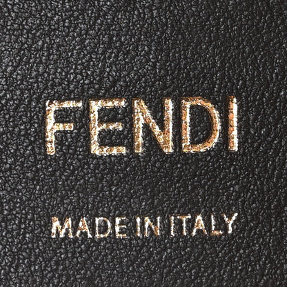 Fendi Vitello Liberty F is Fendi Bi-Color FF 1974 Embossed Mini Mon Tresor Bucket Bag Maya Black 6 of 10