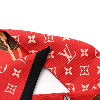 Louis Vuitton Silk Monogram Tribute To Chapeau BB Bandeau Red 3 of 4
