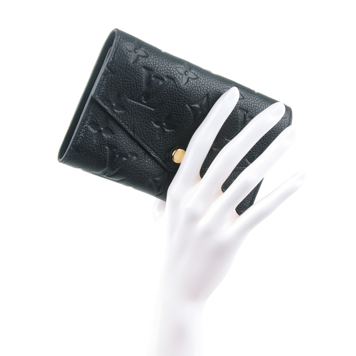 Louis Vuitton Empreinte Compact Curieuse Wallet Black 2 of 7