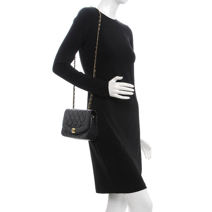 Chanel Lambskin Quilted Small Single Flap Black 2 of 8