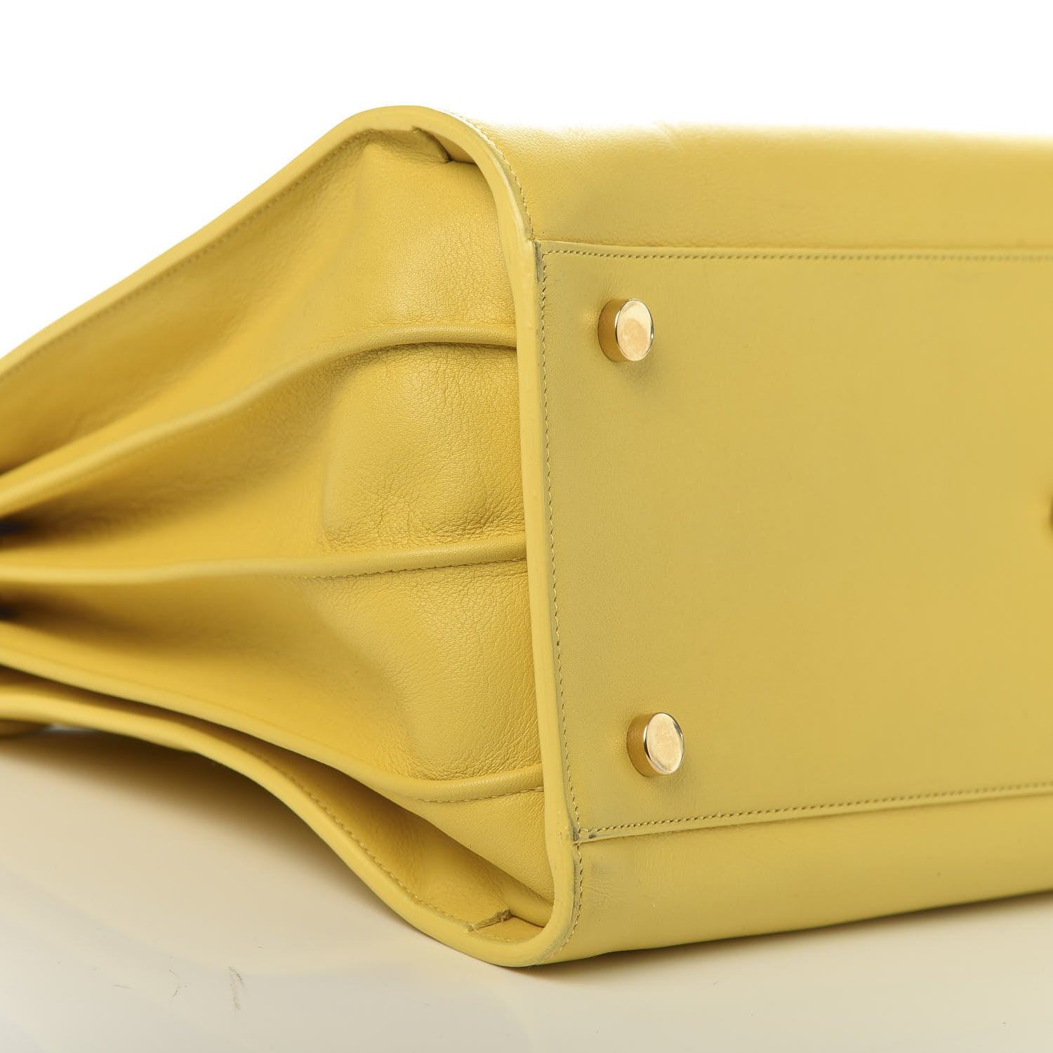 Saint Laurent Calfskin Small Sac De Jour Yellow 10 of 15