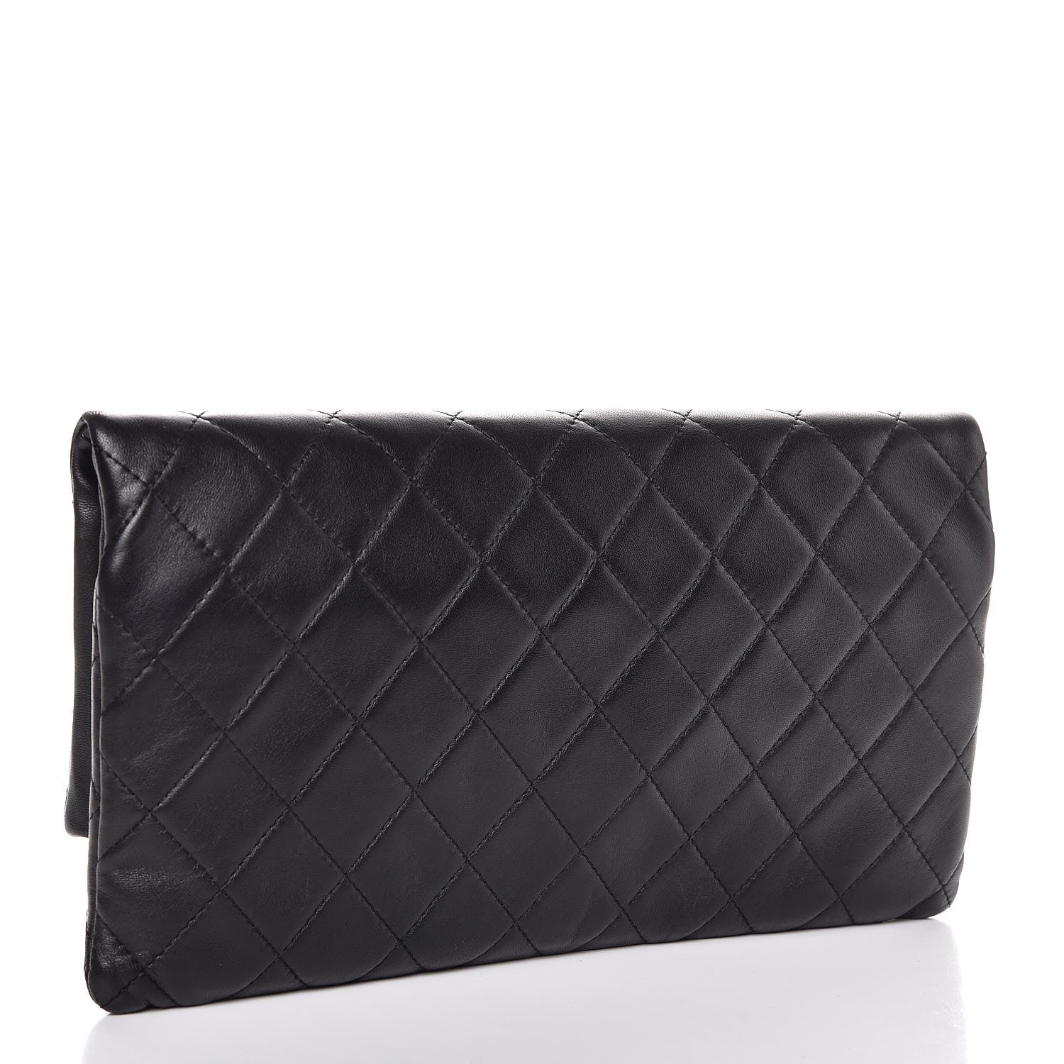 Chanel Lambskin Quilted CC Beauty Clutch Black 3 of 9