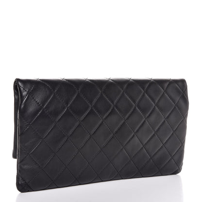 Chanel Lambskin Quilted CC Beauty Clutch Black 3 of 9