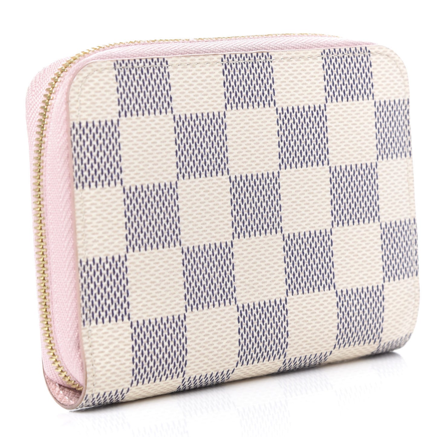 Damier Azur Zippy Coin Purse Rose Ballerine