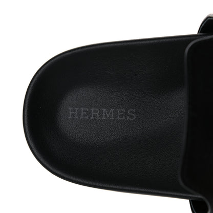 Hermes Calfskin Womens Empire Sandals 38.5 Black 7 of 12