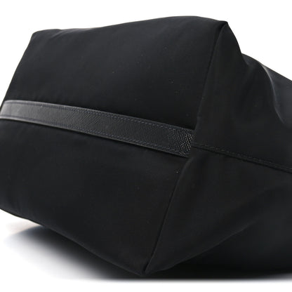 Prada Tessuto Nylon Saffiano Shopping Tote Black 10 of 10