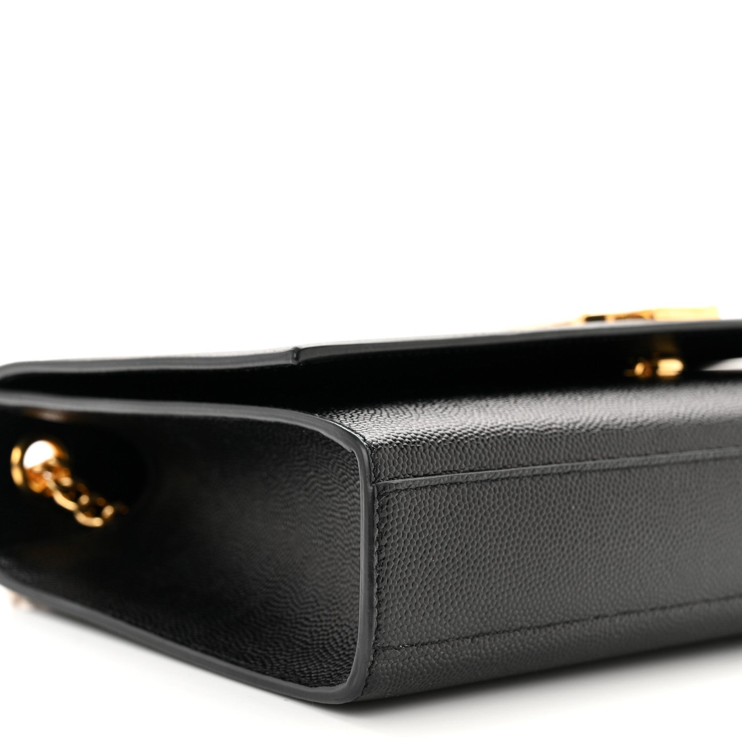Saint Laurent Grain De Poudre Medium Classic Monogram Kate Satchel Black 8 of 9
