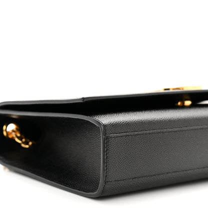 Saint Laurent Grain De Poudre Medium Classic Monogram Kate Satchel Black 8 of 9