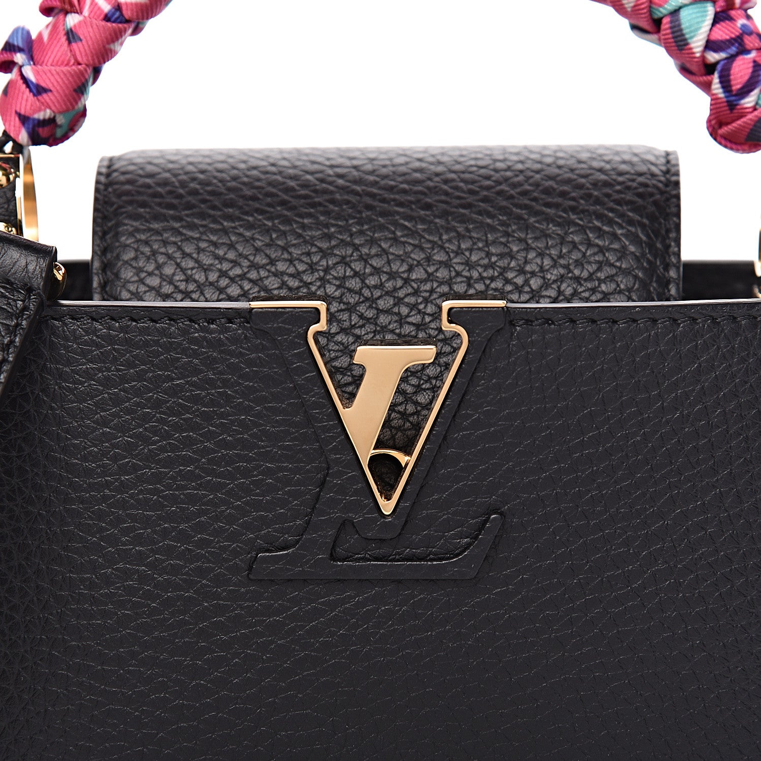 Louis Vuitton Taurillon Braided Capucines Mini Black 12 of 12