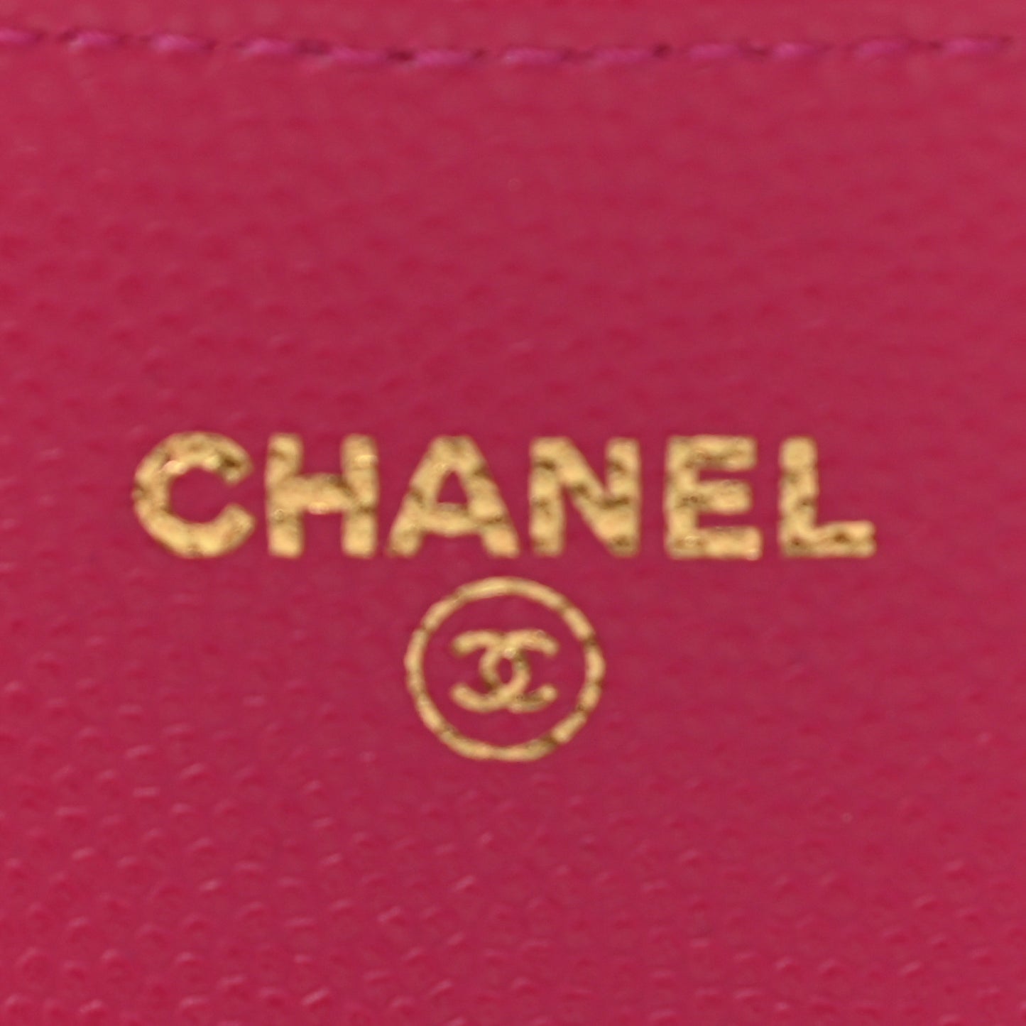 Caviar Quilted Flap Card Holder Wallet Pink