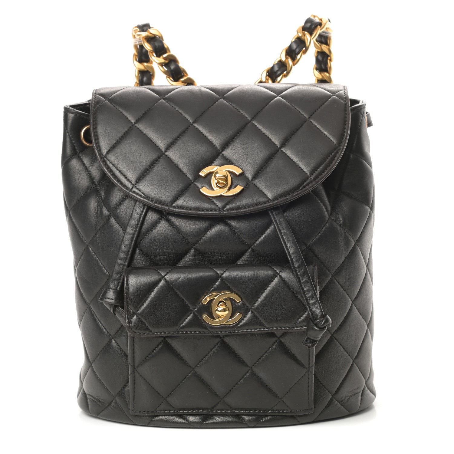 Chanel Lambskin Quilted Backpack Black 1 of 18