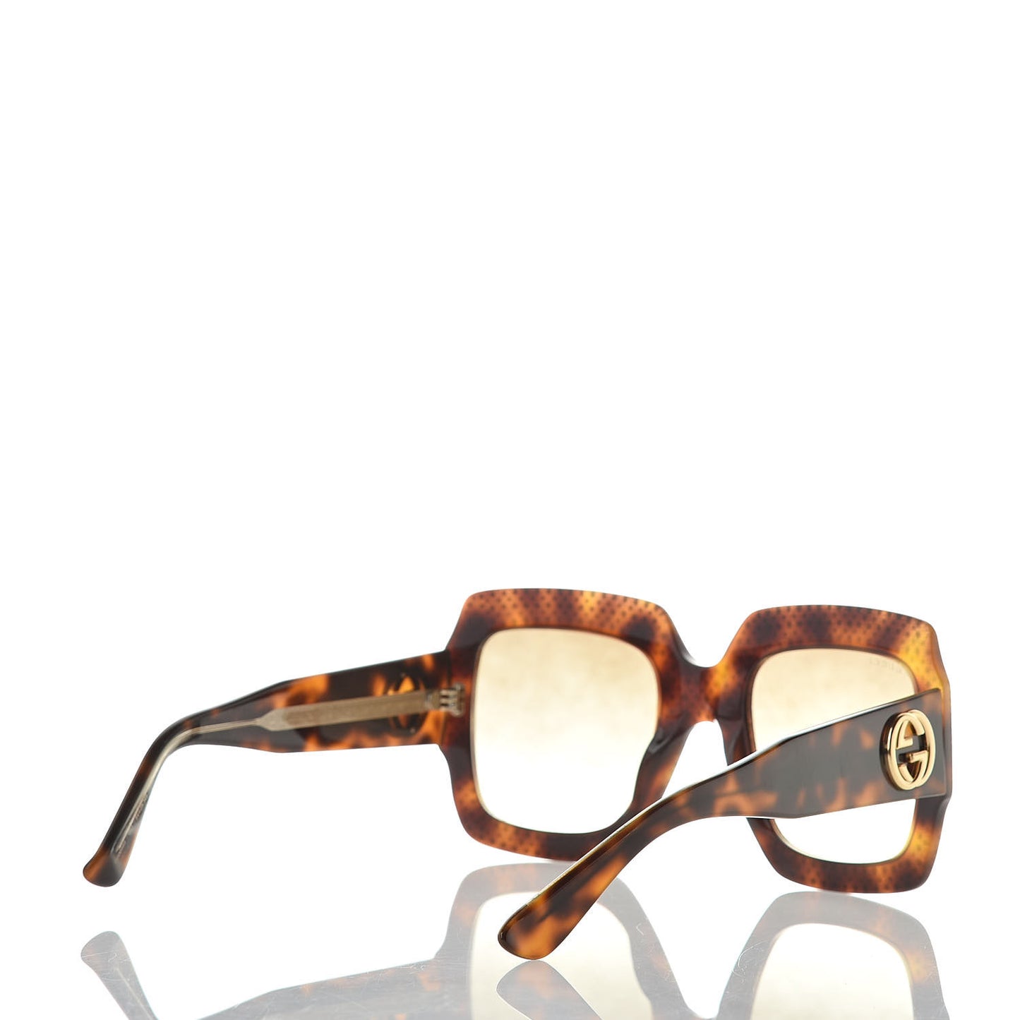 Crystal Square Frame Sunglasses GG3861/S Tortoise