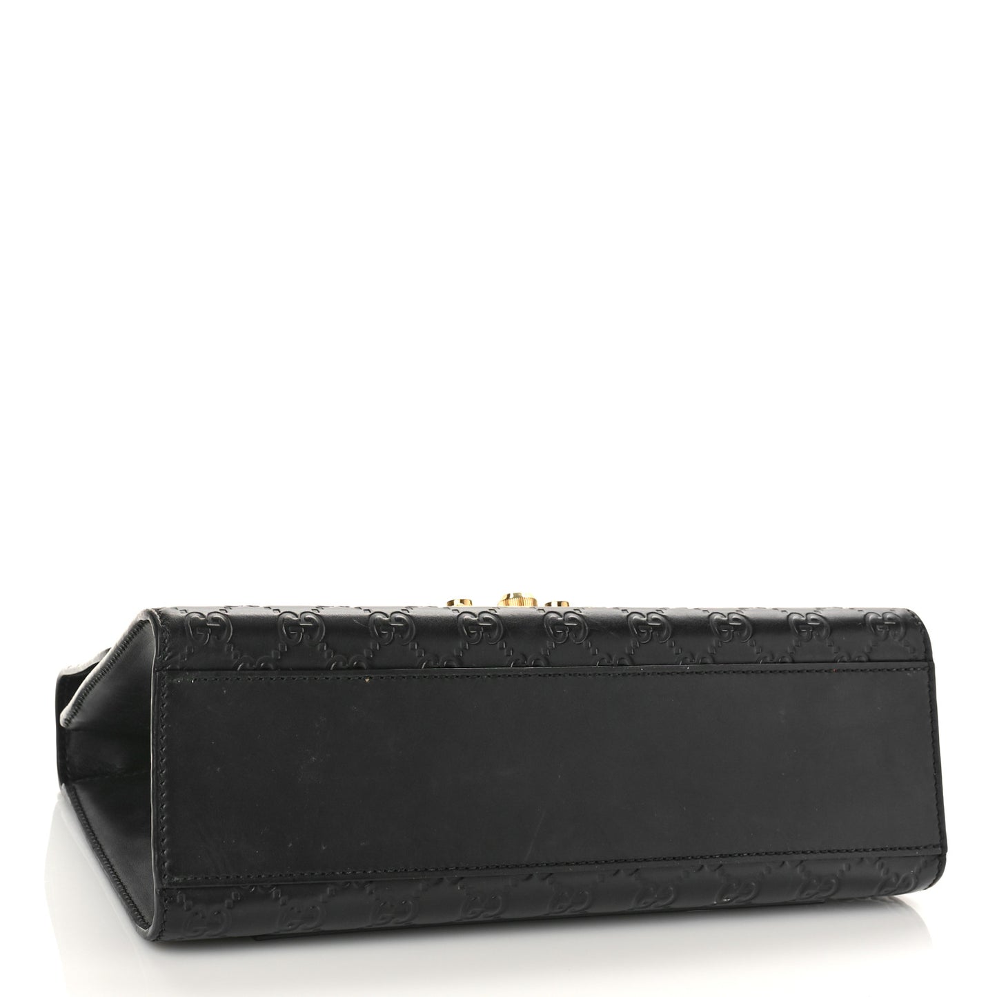 Guccissima Medium Padlock Shoulder Bag Black