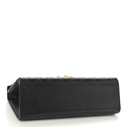 Gucci Guccissima Medium Padlock Shoulder Bag Black 4 of 13