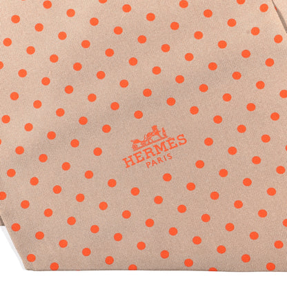 Hermes Silk Lettres Et Pois Maxi Twilly 3 of 4