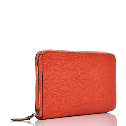 Hermes Epsom Barenia Silk'In Wallet Orange Poppy Fauve Rose Candy 3 of 8