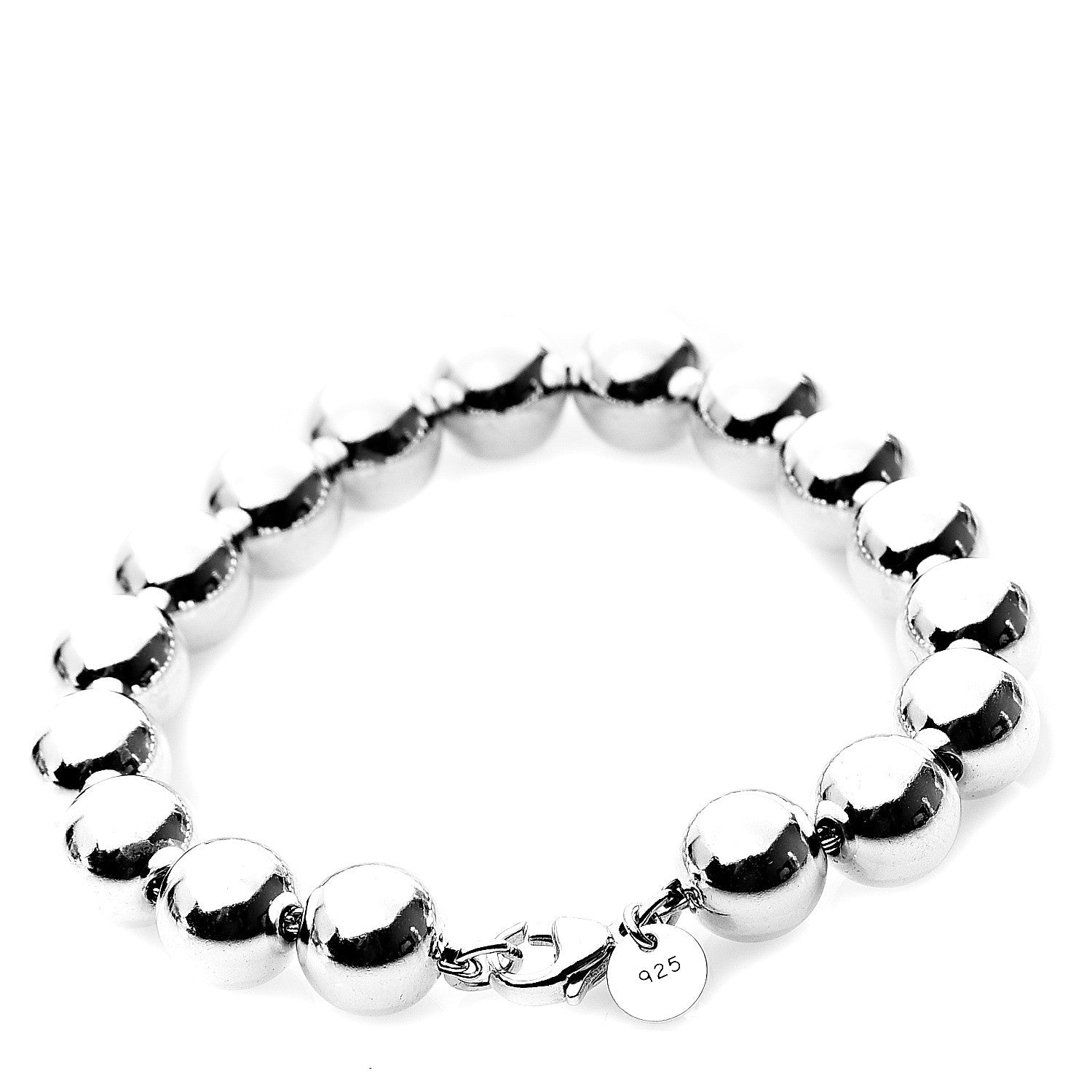 Tiffany Sterling Silver 10mm HardWear Ball Bracelet 2 of 4