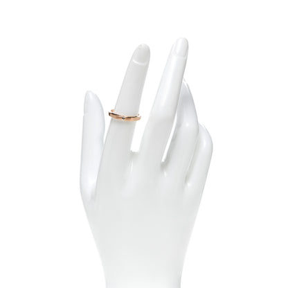 Tiffany 18K Rose Gold Diamond Essential Band Satin Baguette Ring 53 6.25 2 of 6