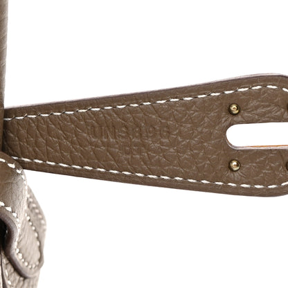 Hermes Taurillon Clemence Lindy 26 Etoupe 7 of 12