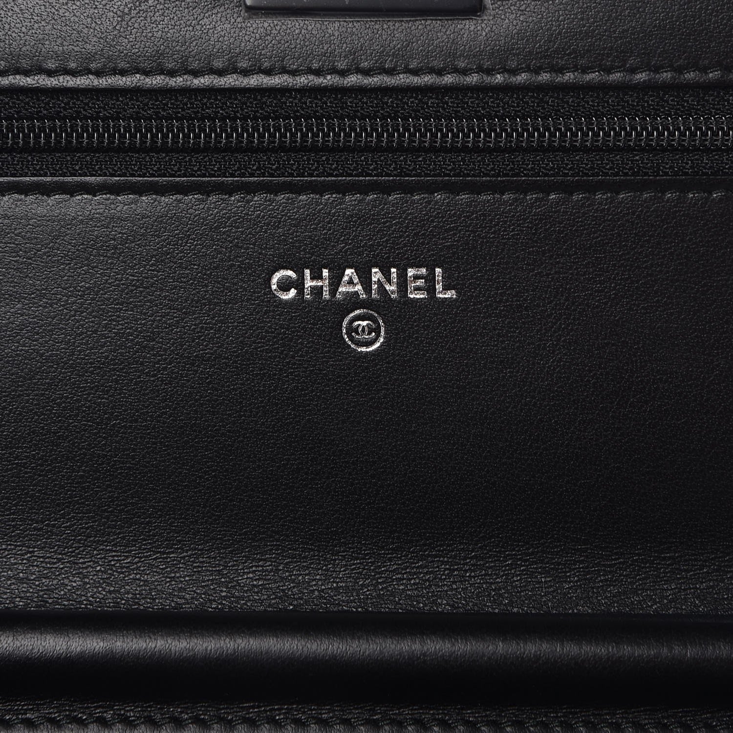 Chanel Aged Calfskin Chevron Quilted Reissue Wallet On Chain WOC So Black 6 of 9