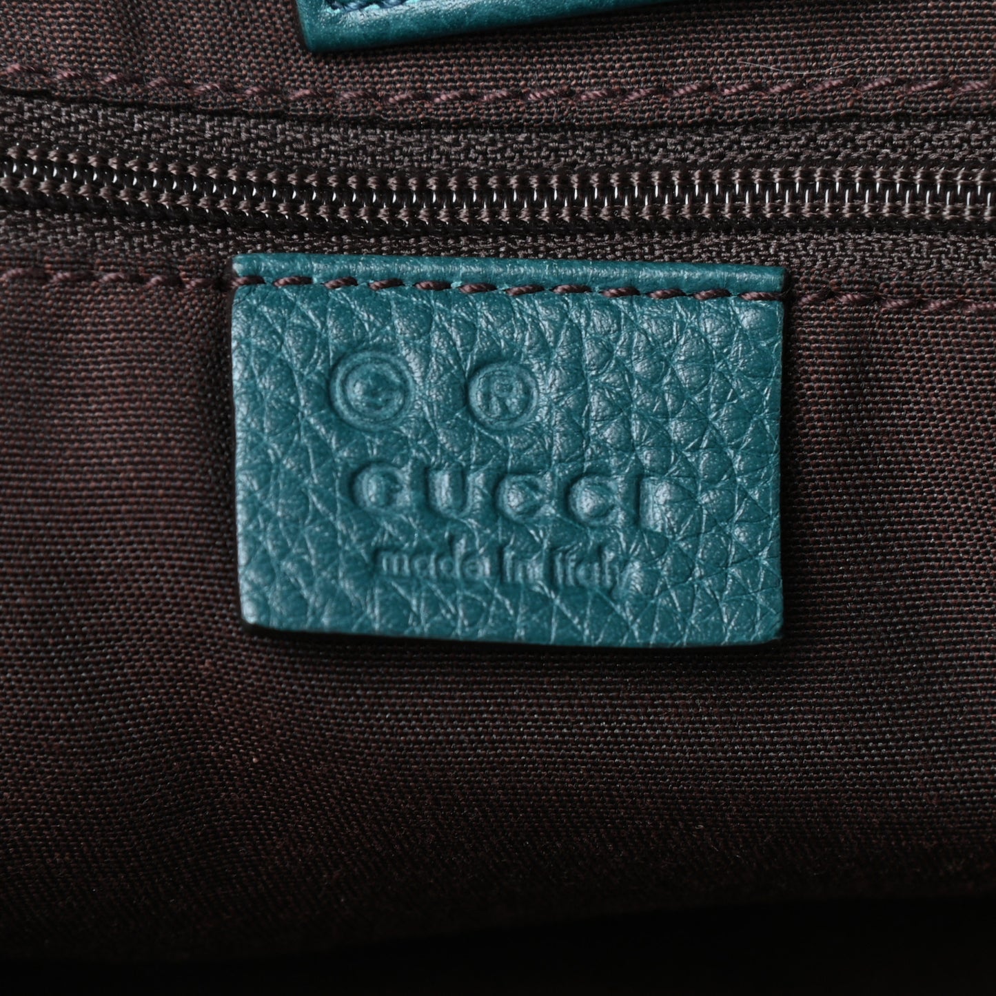 Pebbled Calfskin Medium Abbey Convertible Tote Green